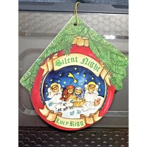 Silent‎ Night Vintage Bears Board Childrens Book Ornament Made in USA Lucy  Rigg